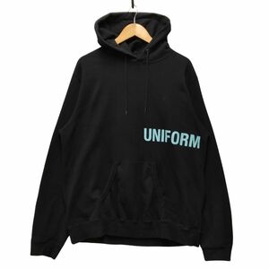 UNIFORM EXPERIMENT ユニフォームエクスペリメント 22AW 品番 UE-222028 LOGO SWEAT HOODIE スウェット パーカー サイズ4 正規品 / B5353