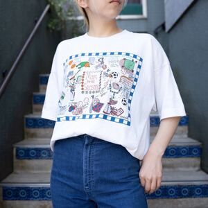 USA VINTAGE FRUIT OF THE LOOM SPORT DESIGN T SHIRT/アメリカ古着スポーツデザインTシャツ