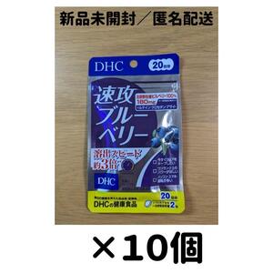 【１０個セット】DHC 速攻ブルーベリー 20日分