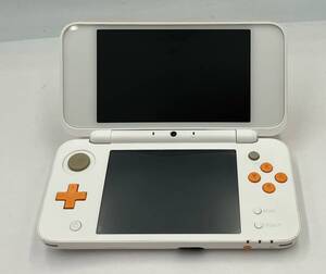 D319-U13-3469 NINTENDO ニンテンドー 2DS LL 本体 ホワイトxオレンジ カバー 箱付き 動作確認済み