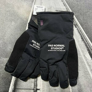 新品 Pas Normal Studios Logo Deep Winter Gloves Mサイズ ブラック パスノーマルスタジオ ロゴ ディープ ウィンター グローブ Rapha