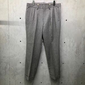 美品!! 秋冬 ラルフローレン ウールパンツ 2タック Polo Ralph Lauren スラックス GREY/82 