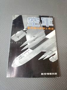 E1-f11【匿名配送・送料込】空軍　軍用機の思想と用法　航空情報別冊　青木日出雄　昭和47年