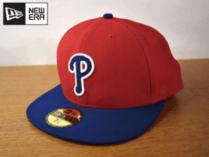 K165《未使用品》NEW ERA ニューエラ 59FIFTY【7-7/8 - 62.5cm】Philadelphia Phillies フィリーズ MLB フラット 帽子 キャップ USモデル