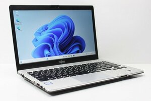 1円スタート ノートパソコン Windows11 富士通 LIFEBOOK S937 DVDドライブ メモリ8GB SSD256GB 第7世代 Core i5 Windows10 カメラ 13.3