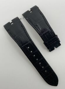 Authentic Roger Dubuis 25mm x 19mm Black Alligator Watch Strap CEX42STD $590 OEM 海外 即決