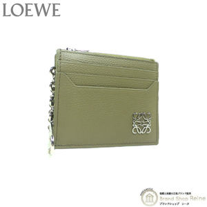 ロエベ （LOEWE） アナグラム スクエア カードホルダー コインケース 小銭入れ C821R89X01 アーティチョークグリーン（新品）