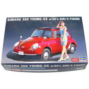 スバル 360 ヤングSS w/60s ガールズフィギュア SUBARU 1/24スケール (SP491/52291) ハセガワ　即♪≫★