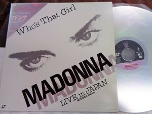 L#3495◆三角帯付LD◆ マドンナ フーズ・ザット・ガール 84年 東京 後楽園球場 MADONNA Who