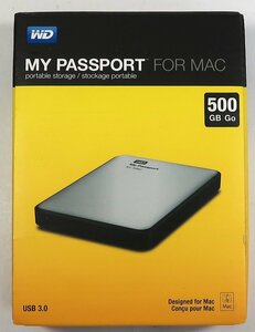 WD, ポータブルハードディスク, 500GB,中古