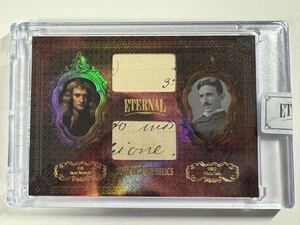 25枚限定 2024 Eternal Cuts Isaac Newton Nikola Tesla ニュートン テスラ 手書部分 レリックカード Relic Card