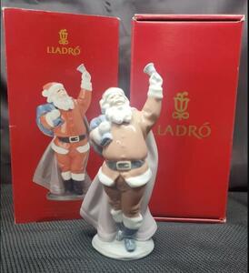 ＃3310【希少な絶品】Lladro リヤドロ JOLLY CHRISTMAS SANTA クリスマス サンタ 8インチ 20cm Figurine フィギュア アンティーク