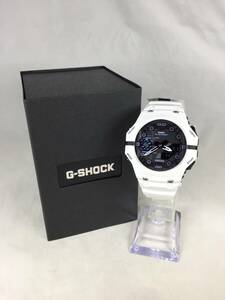 【MM-05】G-SHOCK GA-B001SF-7AJF ホワイト ダブルLEDライト モバイルリンク Bluetooth プライスタグ・保証書・取扱説明書付き