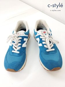 J182b [人気] NEW BALANCE ニューバランス スニーカー 28cm ブルー ML574HC2 ローカット | シューズ G