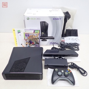 動作品 XBOX360 S 本体 Model 1439 リキッド ブラック 250GB マイクロソフト Microsoft 箱説付【20