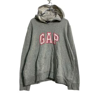 GAP ロゴ スウェット パーカー 2XL グレー ギャップ プルオーバー ビッグロゴ 古着卸 アメリカ仕入 a608-6160