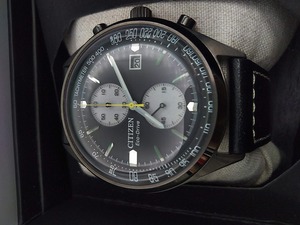 期間限定セール シチズン CITIZEN 美品 エコドライヴ B642 R011057 ブラック系 B642　R011057