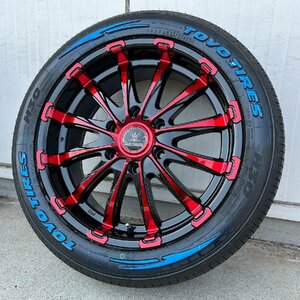 ハイエース 200系 18インチ タイヤホイール 車検対応 BD12!! TOYO H30 225/50R18 4本セット 1台分