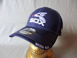 新品◆NEW ERA　39THIRTY LOGO MESH キャップ◆NAVY◆MLB/メジャーリーグ/WHITE SOX/プロ野球/NPB/セリーグ/パリーグ/草野球/少年野球