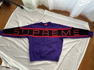 ☆★未使用新品！Supreme/シュプリーム【21SS】PANELED CREWNECK Sサイズ★☆