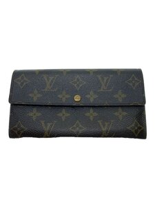 LOUIS VUITTON◆3)ポシェット・ポルト・モネ・クレディ_モノグラム・キャンバス_BRW/PVC/BRW/レディース