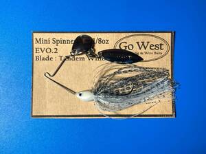 Evo.2-147 GoWest ミニスピナーベイト1/8oz（Tandem Willow Blade） リアブレード【DECOY BLADE ー Silver＃３ 】