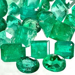 1円〜!!☆天然エメラルドおまとめ20ct☆f 約4g ルース 裸石 宝石 ジュエリー jewelry emerald ベリル w3ヤ32