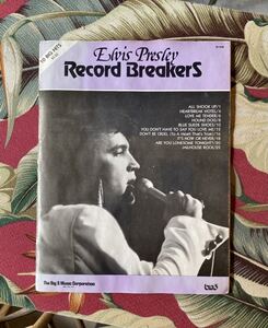 The Elvis Presley Record breakers Sheet Music Vintage Song Book エルビスプレスリー ロカビリー