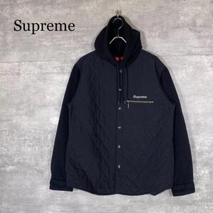 『Supreme』シュプリーム (M) フードフリース ナイロン ジャケット