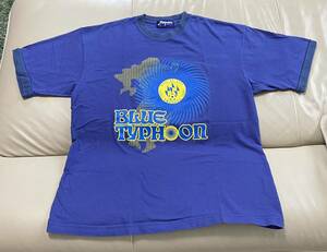 送料込　レア　Jリーグ　OITA F.C. 1994 TRINITA 大分トリニータ Tシャツ BLUE TYPHOON サイズL