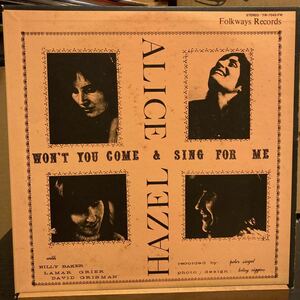 Alice&Hazel 【Won’t you come & sing for me 】YW-7042-FW アリス&ヘイゼル Bluegrass ブルーグラス名盤