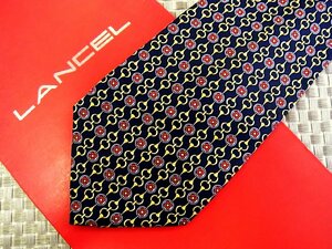 ♪30343C♪良品【花 小花 金具 柄】ランセル【LANCEL】ネクタイ