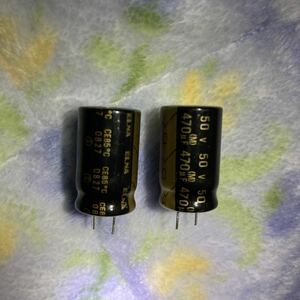 elna 最高級オーディオ用電解コンデンサ purecap rfo 50v 470μF 2個セット 関連 ニチコン muse