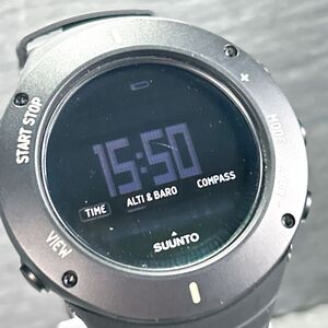 Suuntoスント CORE コア アルティメット SS021371000 腕時計 クオーツ デジタル 多機能 ブラック ラウンド メンズ ラバー 動作確認済み