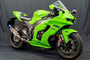 TRICKSTAR ZX-10R(21-) 政府認証 ショートスリップオンマフラー/サイレンサー IKAZUCHI/イカヅチ/フルチタン/トリックスター/焼きチタン