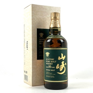 【東京都内限定お届け】 サントリー SUNTORY 山崎 10年 ピュアモルト グリーンラベル 700ml 国産ウイスキー 【古酒】