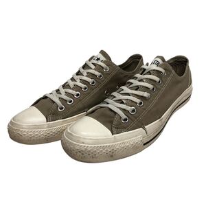 J750Y CONVERSE コンバース オールスター ローカット スニーカー US8.5 27cm カーキ系 キャンバス