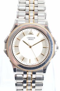 ★SEIKO セイコー CREDOR クレドール 8J81-6B60 18KT コンビ クォーツ メンズ 腕時計 2849-TE