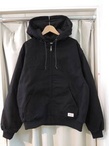 X-LARGE エクストララージ XLARGE EMBOSSED OLD ENGLISH HOODED WORK JACKET フーディー ブラック Lサイズ 2025年 最新人気品