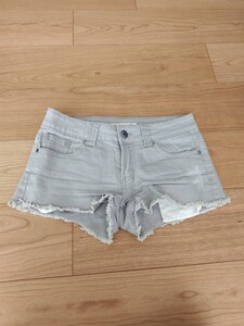 forever21 ショートパンツ ダメージ 26 グレー フォーエバー21 