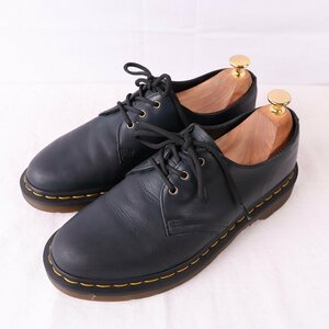 ドクターマーチン UK6/24.5cm～25.0cm/3ホール 黒 ブラック メンズ レディース drmartens 古着 中古 dm3637