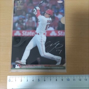 大谷翔平 バンテリンミニクリアファイル　バッタープリントサイン二刀流コレクション　メジャーリーグ　エンゼルス　祝ドジャース入団MVP