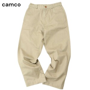 CAMCO カムコ 通年★ ストレート コットン ツイル チノ パンツ チノパン Sz.XS　メンズ ベージュ　A4B02010_4#R