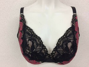 ★美品★マルコ 補正下着 ブラジャー D75 カリーユ ブラック 黒 大きいサイズ 着痩せ 引き締め 矯正下着 補整下着 №30