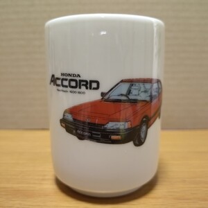 HONDA accord ホンダ アコード 湯呑み コップ 食器 コレクション 非売品 ノベルティ ロゴ 古い 限定 飾り 陶器 teacup car collection