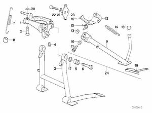 初期型K100　サイドスタンドキャップ　純正品