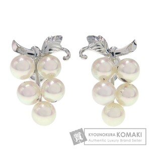 MIKIMOTO ミキモト パール 真珠 イヤリング シルバー レディース 中古