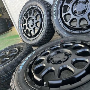 ホワイトレター!! 軽バン 軽トラ N-BOX タント S320G S321G S330G 155/65R14 新品 タイヤホイール 4本セット マッドスター MT 純正車高対応