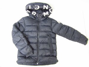 MONCLER モンクレール SALZMAN サルズマン フードロゴ ダウンジャケット G20911A00009 ネイビー 紺 SIZE：0★FG7540