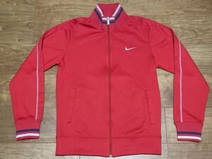 ナイキ★美品!! トラック ジャケット Mサイズ 赤 ジャージ レッド ブルゾン NIKE s l